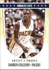 2011-12 Hoops Artist's Proofs Indiana Pacers Basketball Card #77 Darren Collison