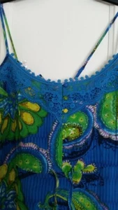 bnwt Next multi colour strappy cotton maxi dress sz 12 - Picture 1 of 3