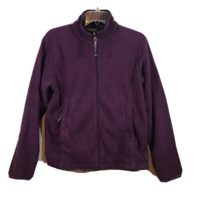 LL Bean Women’s Purple Fleece Full Zip Jacket Outdoor Activewear Gorpcore Size S - Image 1 of 4
