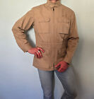 Lacoste Jacke Hemdjacke Cotton Zip Jacket Vintage Braun Gr. 54 = Xl W. Neu