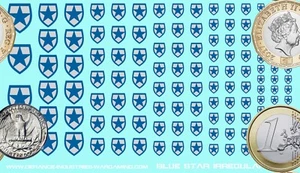 Blue Star Irregulars - Waterslide Decals for Battletech - Picture 1 of 1