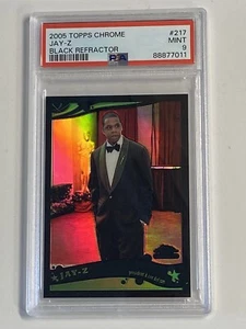 Jay-Z 2005 Topps cromo #217 refractor negro #/399 PSA 9 POP 35 - Imagen 1 de 2