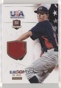 2014 Panini USA Baseball Box Set 15U National Team Jerseys Prime /35 Blake Paugh