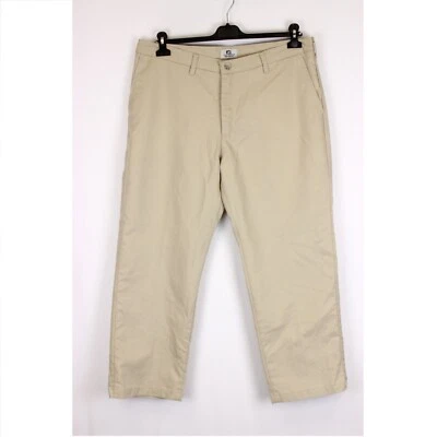 LEE Men's Trousers Size W38 L29 Relaxed Fit Beige Cotton Polyester Zip Fly k6317 - Image 1 of 4