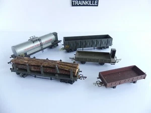 JEP HO LOT DE 5 WAGONS DIVERS - Picture 1 of 10