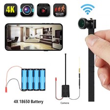 32GB Card + 4K WIFI Mini Camera Pinhole DIY Screw IP DVR Nanny Cam
