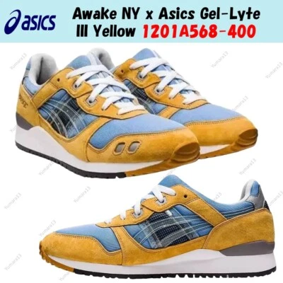 Awake NY x Asics Gel-Lyte III Amarillo 1201A568-400 Hombres Talla - Imagen 1 de 4