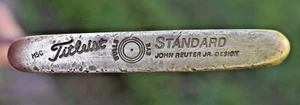Titleist Bulls Eye John Reuter Jr Standard Brass Putter M5C Bullseye Grip RH/LH  - Picture 1 of 14