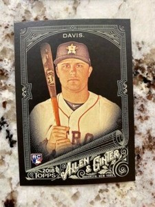 2018 TOPPS ALLEN GINTER X BASEBALL ROOKIE CARD HOUSTON ASTROS JD DAVIS #59