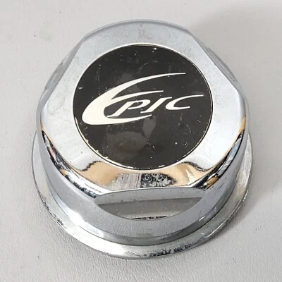Tapacubos central de rueda única cromada de repuesto Epic Wheels 991-0338 Foto 1 de 4