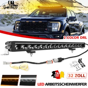 BLACK LED Light BAR+Kabelbaum ECE R112 Fernscheinwerfer Straßenzulassung Offroad - Bild 1 von 13
