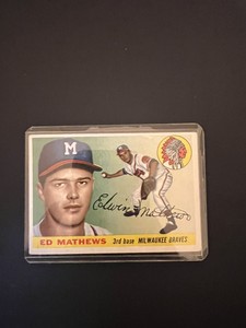 1955 Topps - #155 Eddie Mathews