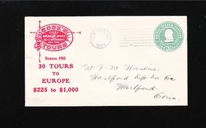 Cook’s Tours New York Season 1903 30 Tours to Europe 1c PSE Cover 9s - Picture 1 of 2