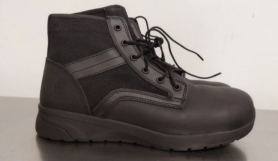 Carhartt Men BLACK Steel Toe Work Boots 6.5-Tall-  9.5 M #CMH2283 - Image 1 of 4