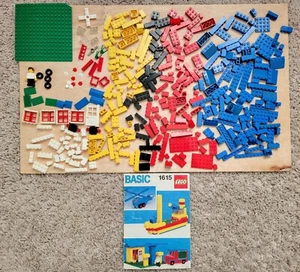 Vintage 1987 Lego Basic 1615 Set 100% Complete w/ All Parts Bricks Instructions - Picture 1 of 8