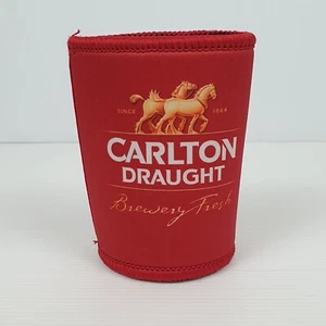 CARLTON DRAUGHT Brewery Fresh Beer Stubby Can Drink Holder - Picture 1 of 6