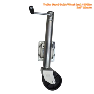 RV Yacht Trailer Stand Guide Wheel Jack 1500lbs 9.8" Lifting Height 2x6" Wheels - Bild 1 von 6