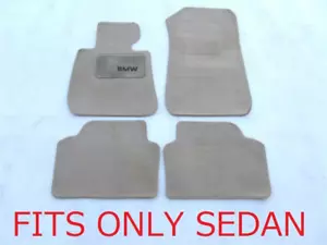 06 07 08 09 10 11 BMW 325I 328I 330I 335I SEDAN BEIGE CARPET FLOOR MATS RUGS #1 - Picture 1 of 14