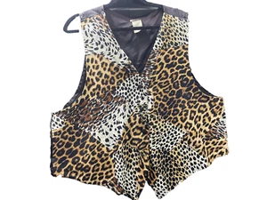 Ardmore Trägertop Damen Knopf Leopard Größe 20 W dünn USA ärmellos - Bild 1 von 7