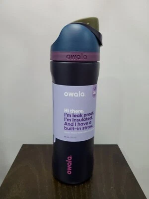 Бутылка для воды Owala FreeSip из нержавеющей стали / 24 унции / цвет: неоновое затмение - Изображение 1 из 4