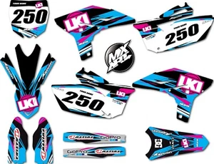 Yamaha YZ 250F YZF250 2010 2011 2012 2013 sticker kit decals graphics DUKE style - Picture 1 of 4