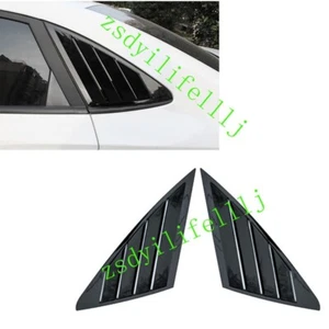 2 piezas para Buick Verano 2018-24 trasero derecho derecha triángulo ventana negro brillante ABS cubierta - Imagen 1 de 1