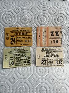 Vintage Concert Tickets , Humble Pie 1972, Joe Cocker 1972, Deep Purple 1973, Zz