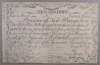 1755 Redated 1756 New Hampshire 10s Colonial Currency, Cohen Reprint c.1850