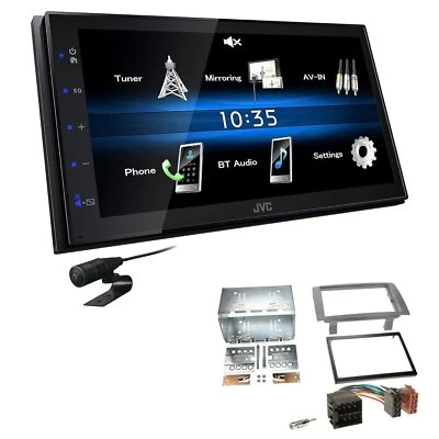 JVC 2 DIN Digital Autoradio Bluetooth USB für Lancia Musa 2004-2012 anthrazit - Bild 1 von 4