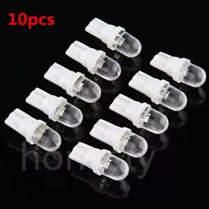 10x T10 White 12V LED 194 168 158 W5W 501 Side Car Auto Wedge Dashboard Light - Picture 1 of 6