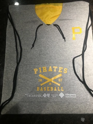Pittsburgh Pirates SGA Hoodie/Sweatshirt Drawstring Bag/Backpack NEW 2018 Cover