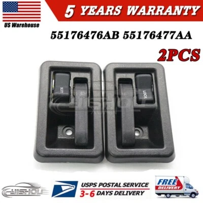 Manija de puerta interior delantera izquierda y derecha Jeep TJ Wrangler 1997-2006 2 piezas nueva Foto 1 de 4