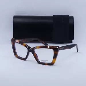 Gafas Saint Laurent SL657OPT 002 Havana 54 mm nuevas auténticas - Imagen 1 de 6