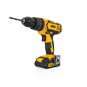 TALADRO ATORNILLADOR VITO 18V + CARGADOR 2 BATERIAS 2.0Ah MALETIN Y ACCESORIOS - Imagen 1 de 8
