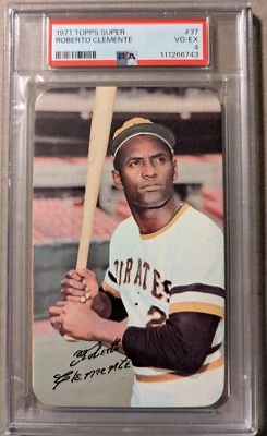 1971 Topps Super Roberto Clemente #37 Graded PSA VG-EX 4 Cert #111266743 - Image 1 of 2