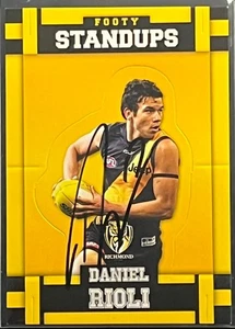 Signed Daniel Rioli Richmond Tigers Autograph on 2017 Footy Standups Select Card - Imagen 1 de 1