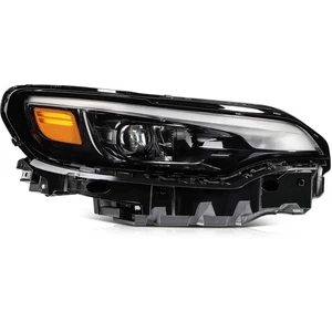 Front Right Side For 2019-2023 Jeep Cherokee Black Housing Headlight Assembly - Picture 1 of 7