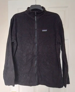 Patagonia Better Sweater Mens Medium Black Full Zip  Jacket Crinkle Effect - Picture 1 of 8