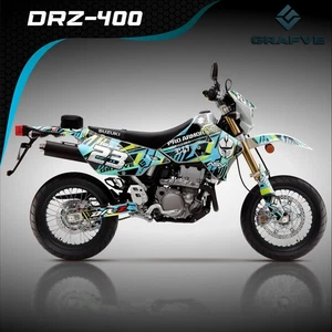Drz 400sm 400s 400  kit decals graphics Suzuki Stickers Supermoto Custom  - Picture 1 of 4