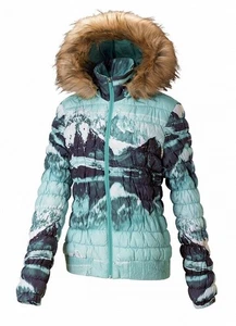 Merrell Silversun Featherless Puffer $200 Jacket  Removable Hood Landscape M Nwt - Picture 1 of 7