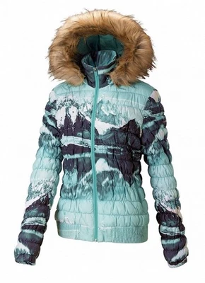 Merrell Silversun Featherless Puffer $200 Jacket  Removable Hood Landscape M Nwt - Image 1 of 4