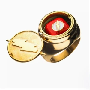 2023 Film The Flash Barry Allen Cosplay Blitz Logo Flip Ring Schmuck Geschenk - Bild 1 von 5