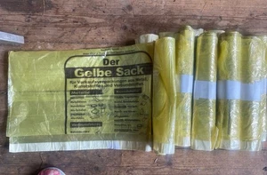 15 Rollen Gelber Sack Gelbe Säcke Müllbeutel Müllsack Abfallbeutel mit Zugband - Bild 1 von 2