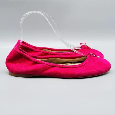 Zapatos Sam Edelman para mujer 6,5 rosa gamuza ballet planos arco encanto sin cordones cómodos Foto 1 de 4
