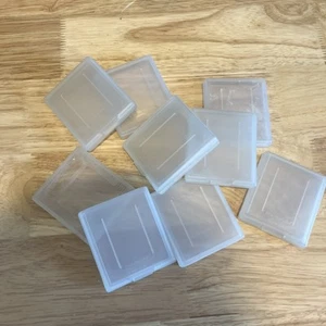 Authentic Clear Cartridge Cases for Game Boy Game Boy Color Nintendo Lot of 9 - Picture 1 of 6