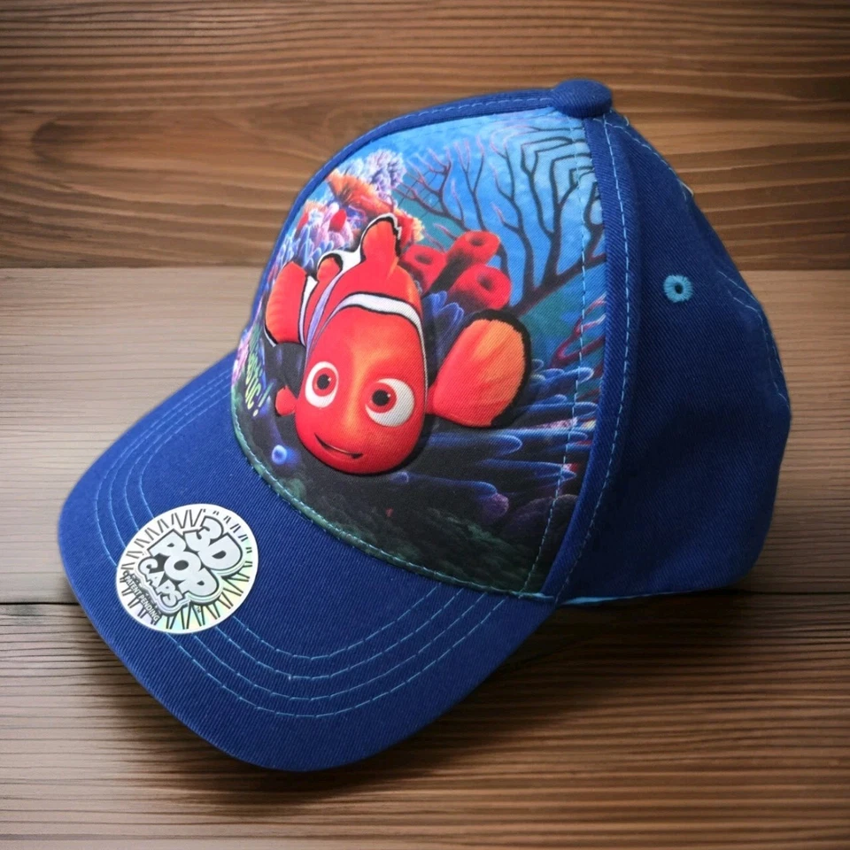 Disney "Buscando a Dory" Nemo 3D Pop Gorras Ajustables Niños Pequeños "Fintastic" Nuevo con Etiquetas Foto 1 de 4