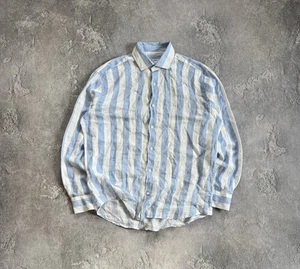 Frescobol Carioca XXL 100% Leinen Freizeithemd Knopfleiste Langarm Old Money  - Bild 1 von 14