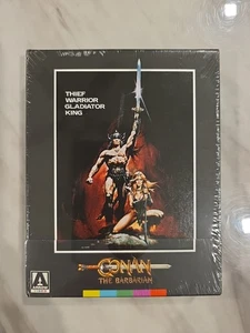 Conan The Barbarian (2 Blu-ray,Poster,  Book,Arrow Video Limited Edtion) Mint !! - Picture 1 of 3