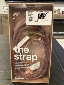 Topologie The Strap. Tan Leather Strap Multi-Adjustable Min 116cm Max 142cm - Picture 1 of 2