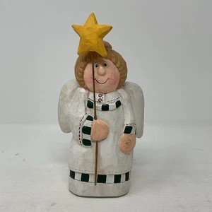 Midwest Of Cannon Falls Eddie Walker Figurine Angel With Star Christmas  - Picture 1 of 7